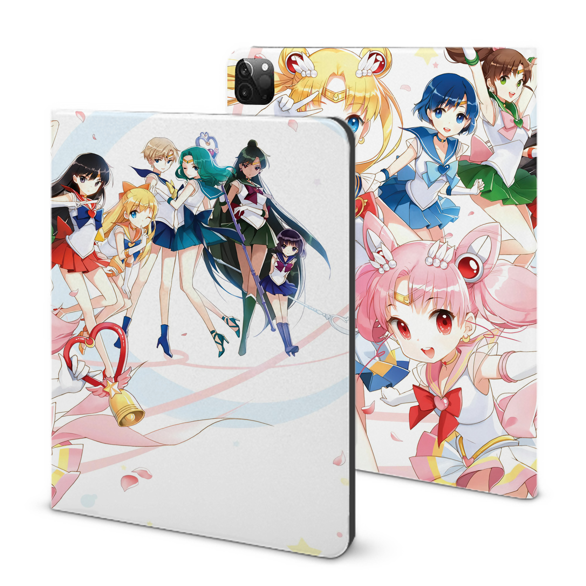 （画像用） 美少女戦士セーラームーン Sailor Moon IPadケース ペンホルダー付き ブックスタイルデザイン